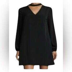 Olivaceous Choker Neck Above Knee Mini Dresses Medium